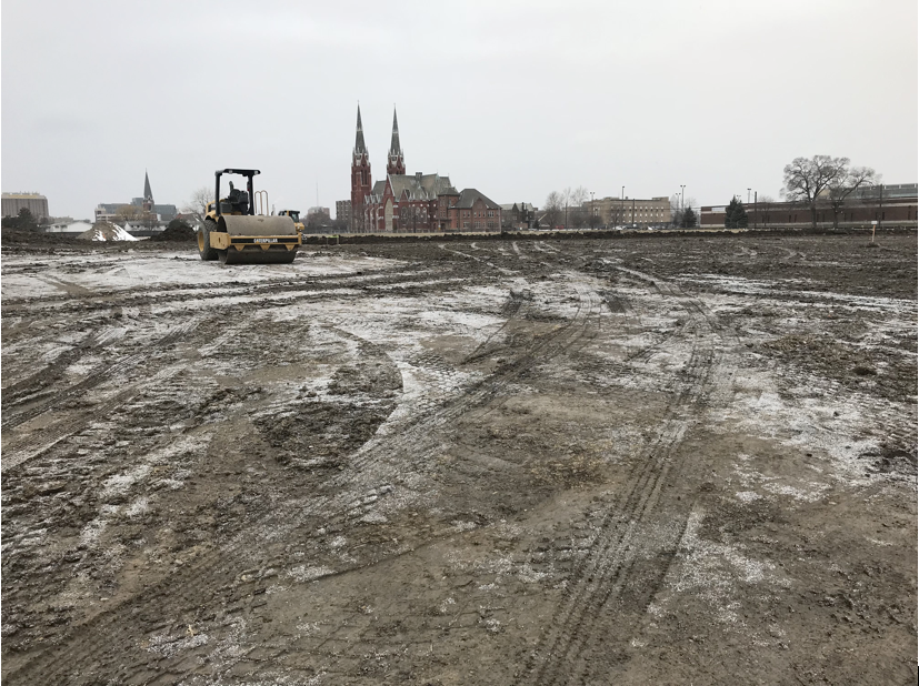 Employees work on the Wolverine project for Site Development, Inc.