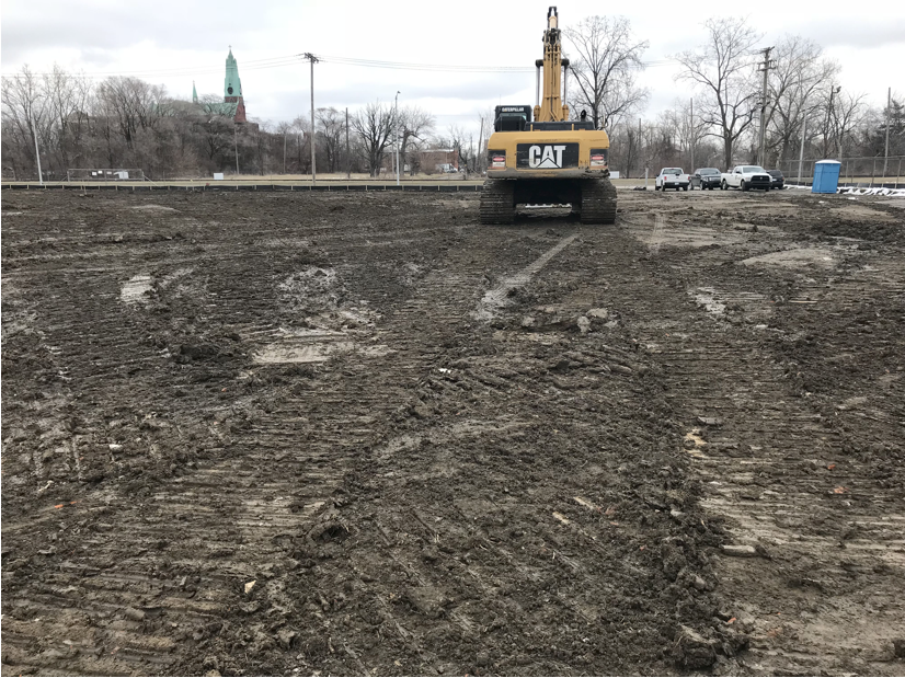 Employees work on the Wolverine project for Site Development, Inc.