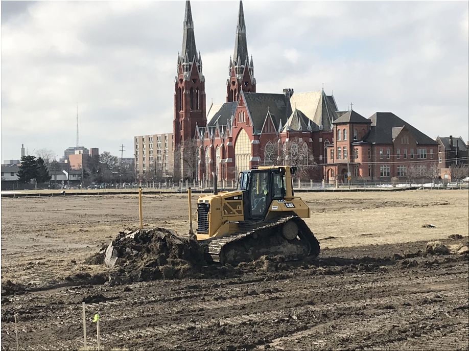 Employees work on the Wolverine project for Site Development, Inc.