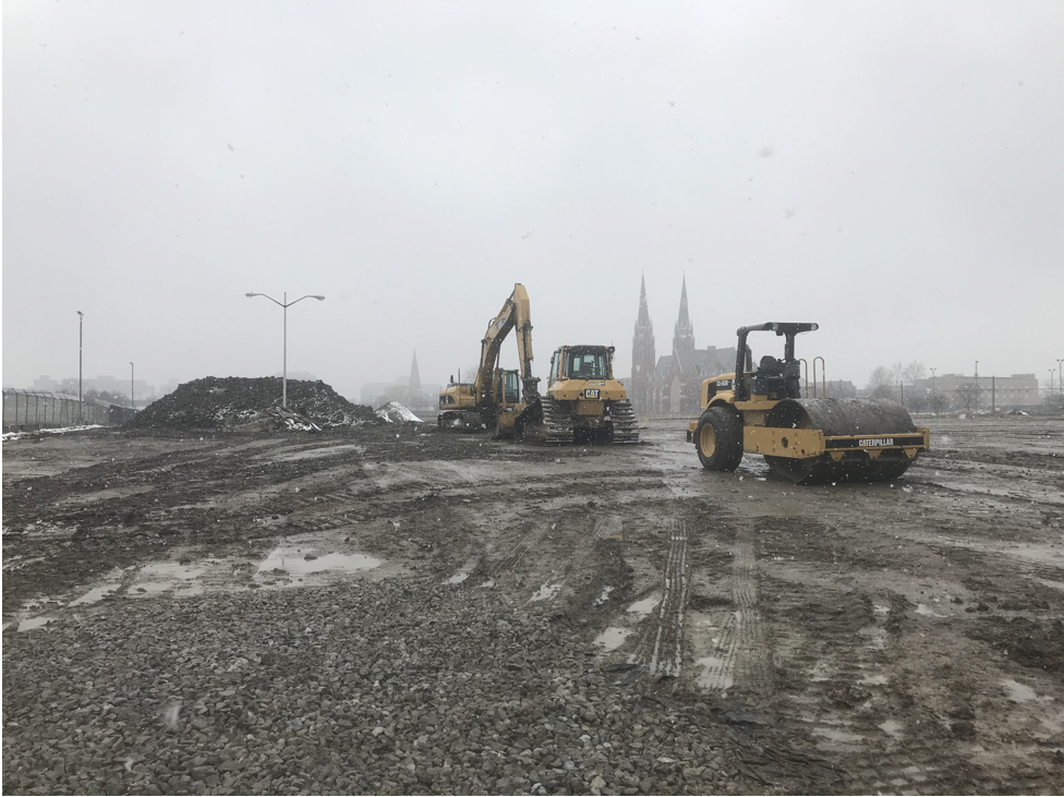 Employees work on the Wolverine project for Site Development, Inc.