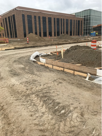 Work is underway at the Site Development, Inc. project at the St. Joseph Cancer Center.