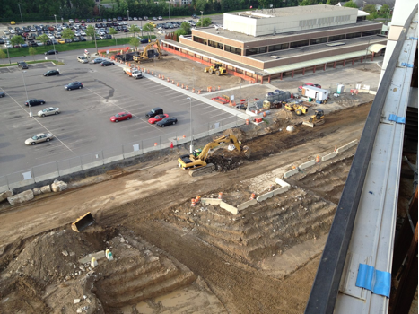 Work is underway on the Site Development, Inc. project at St. Joseph Mercy Oakland.