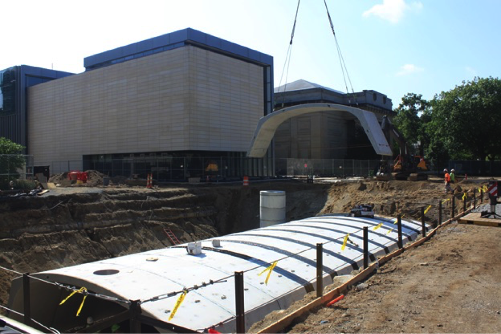 The job site for Site Developments, Inc.'s Center Campus University of Michigan project