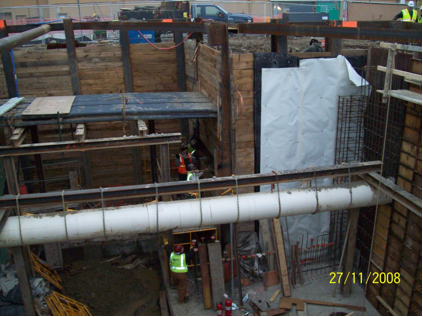 Site Development, Inc. employees work at the Beaumont Health System job site.