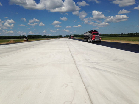 The job site at Site Development, Inc.'s project for Taxiway G