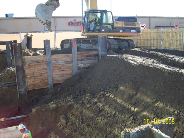 Site Development, Inc. employees work at the Beaumont Health System job site.