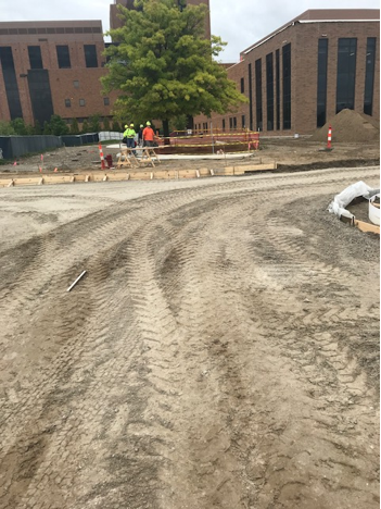 Work is underway at the Site Development, Inc. project at the St. Joseph Cancer Center.