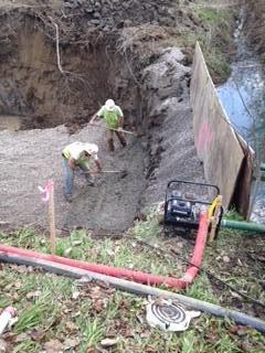 Site Development, Inc. workers complete work at the St. Mary Livonia job site.