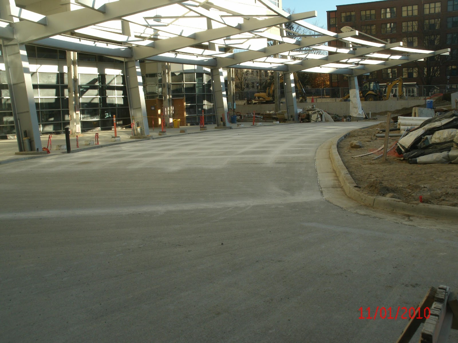 Site Development, Inc. employees work on the C. S. Mott Hospital job site.